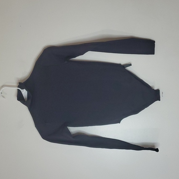 SKIMS Essentials NWOT Black Smoothing Longsleeve Mockneck Bodysuit Size Small - Picture 1 of 12